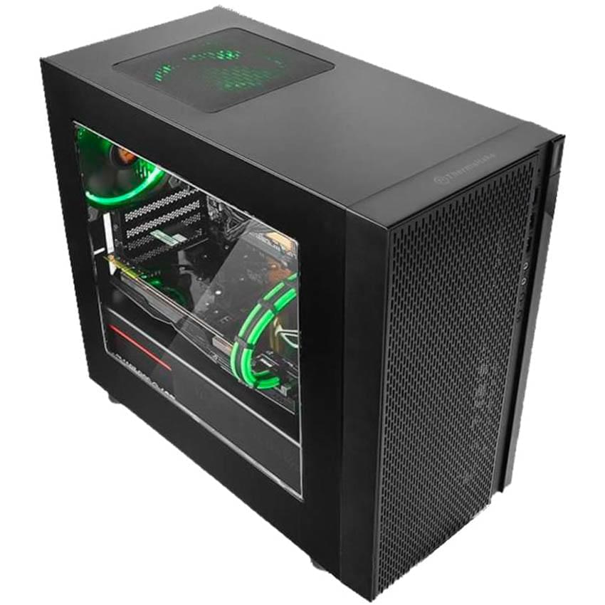 Gabinete Thermaltake Versa H18 Tg Negro Atx Micro Tower